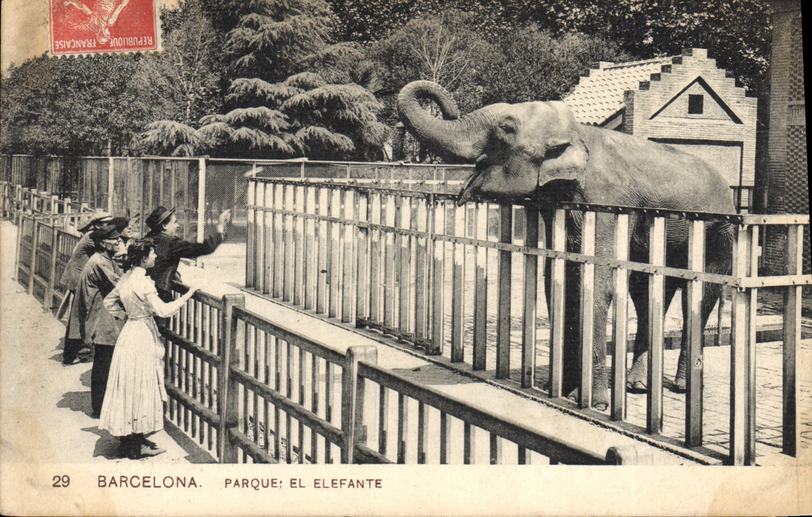 CPA Elephant Barcelona Parque El Elefante 