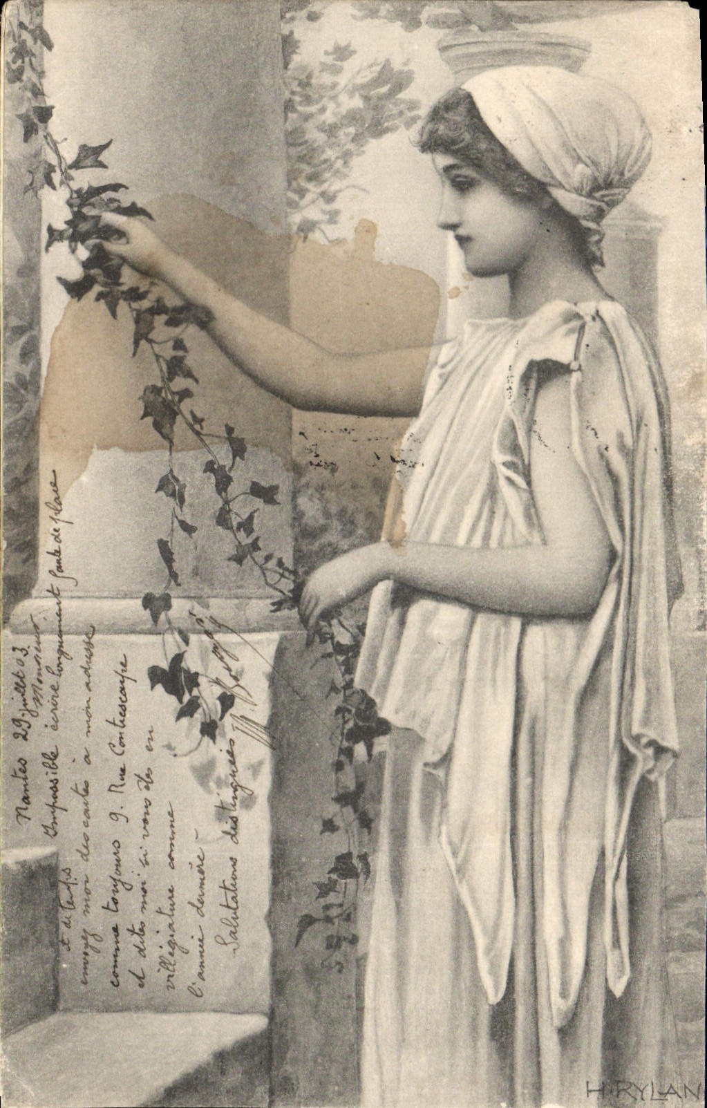 CPA Illustrateur Femme