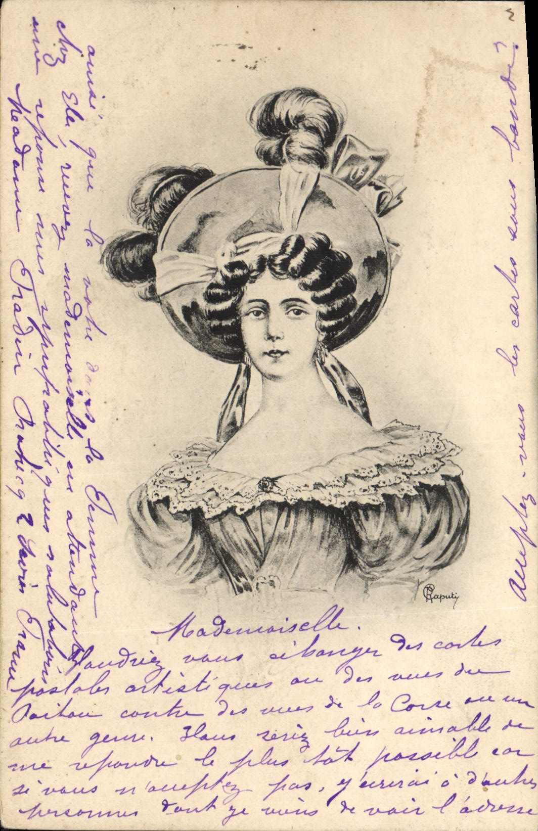 CPA Illustrateur Femme