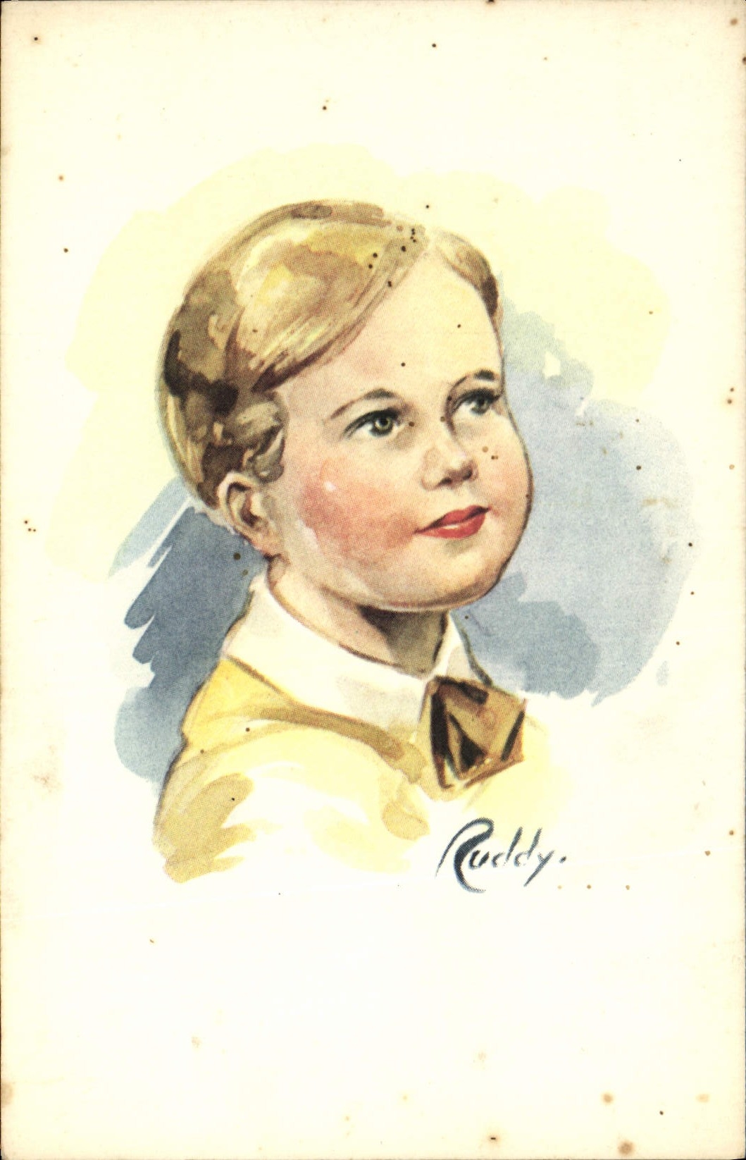 VINTAGE POSTCARD Illustrator Ruddy Child