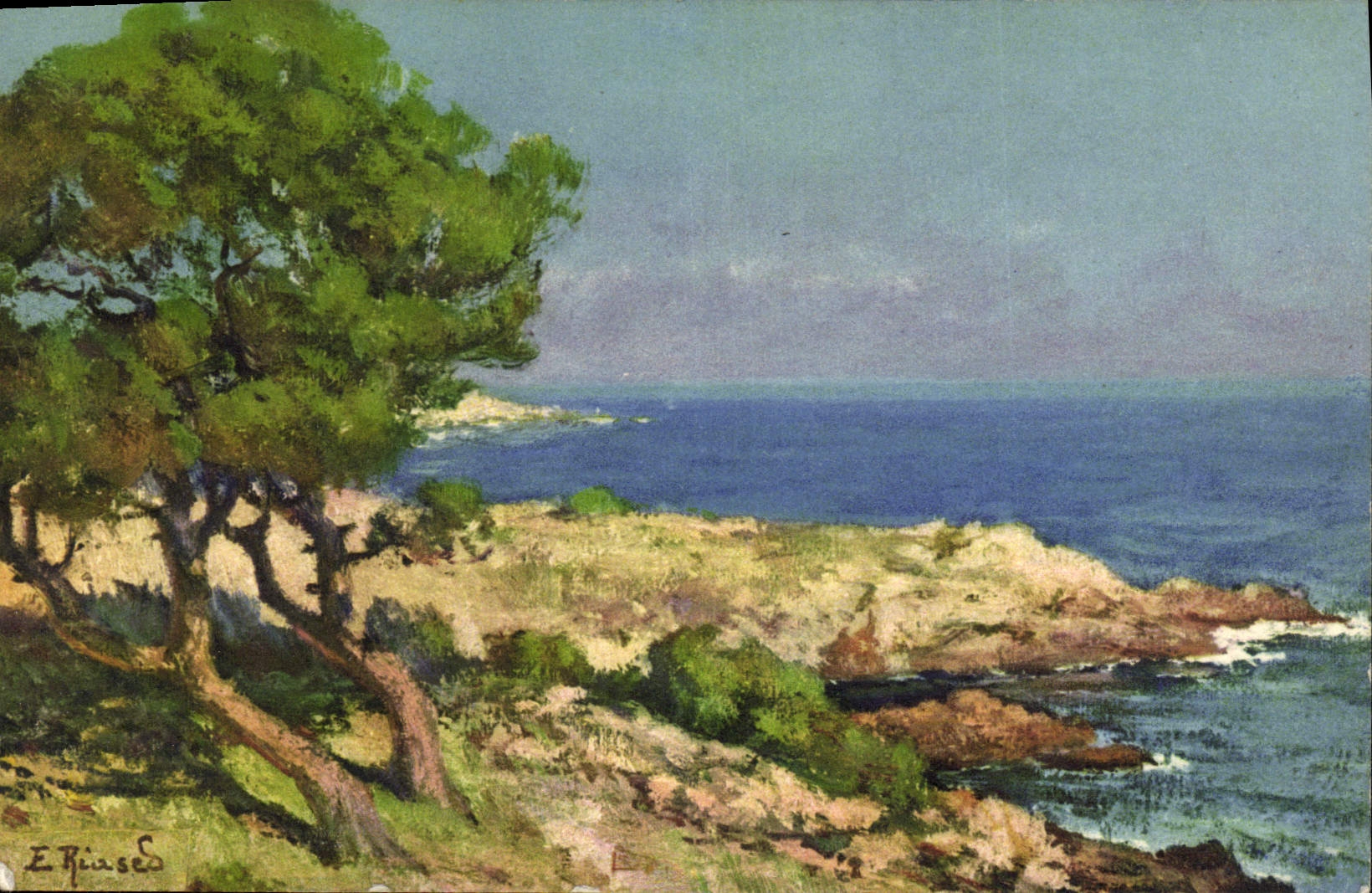 CPA Illustrateur Pointe de la Garoupe