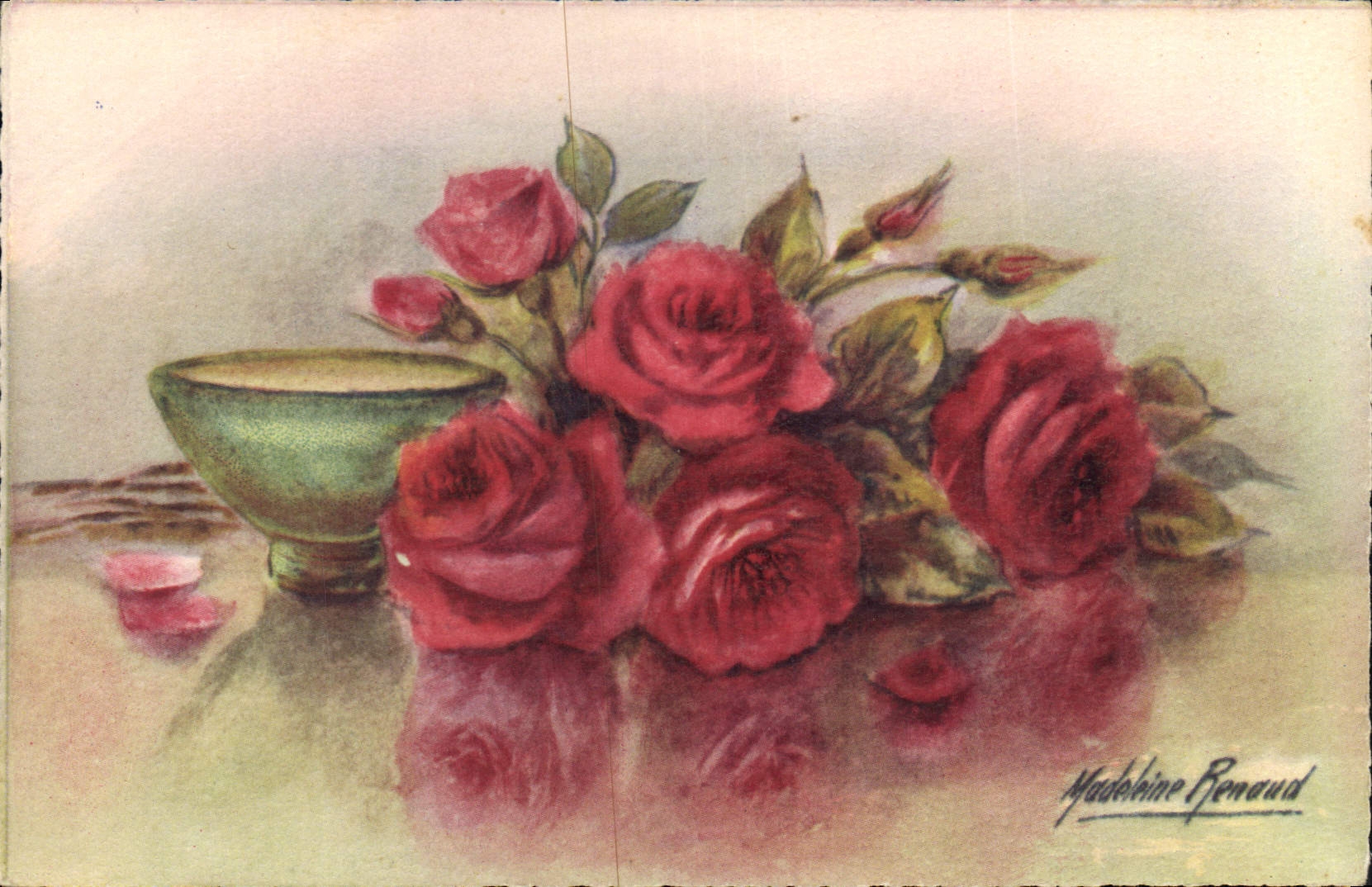 CPA Illustrateur Fleurs