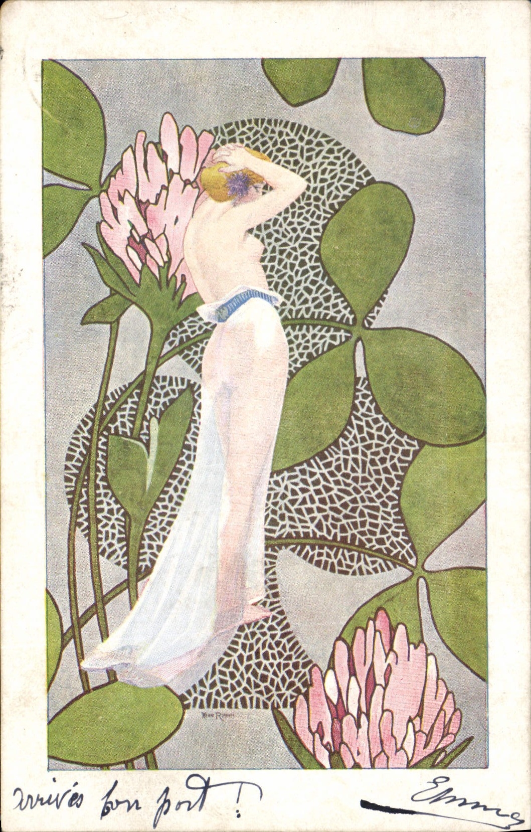 CPA Illustrateur Femme