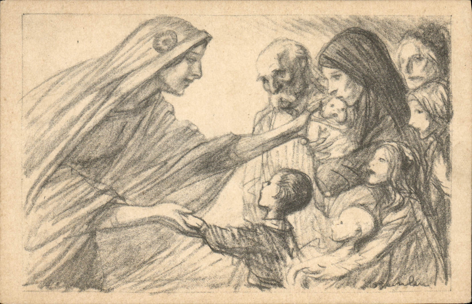 CPA Fantaisie Militaria Secours National