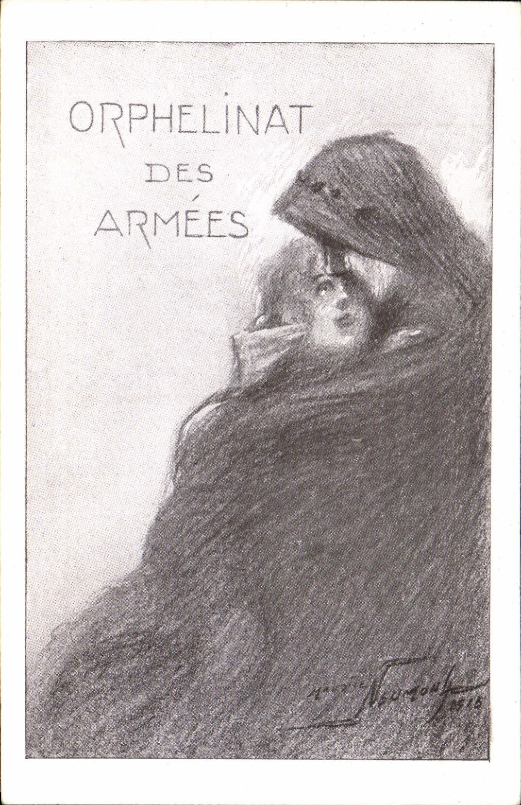 CPA Fantaisie Militaria Orphelinat des armees