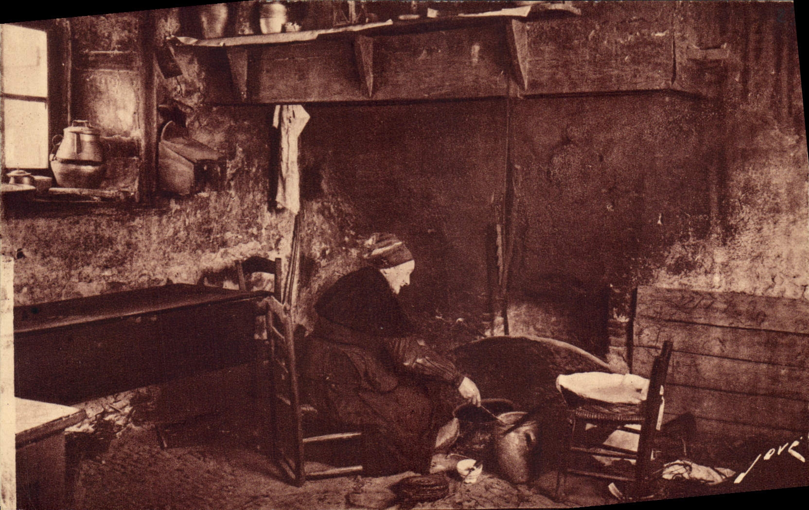 CPA Folklore En Limousin Les Galetous 