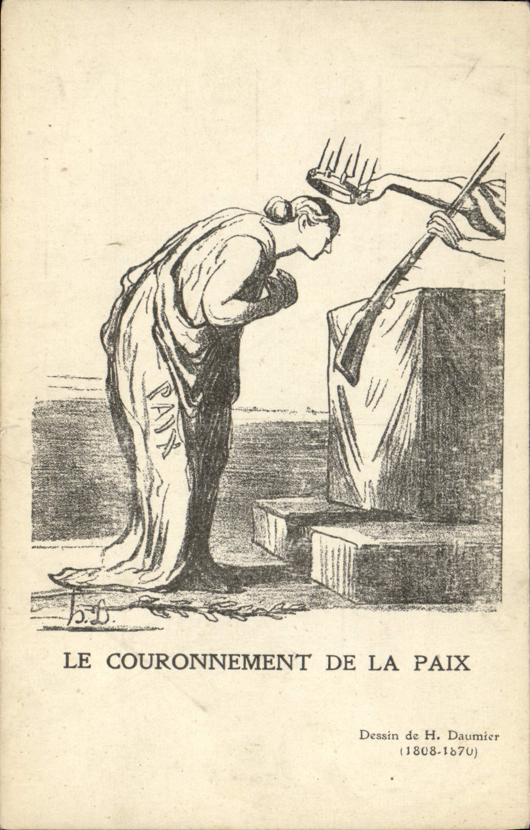 CPA Le couronnement de la paix Daumier