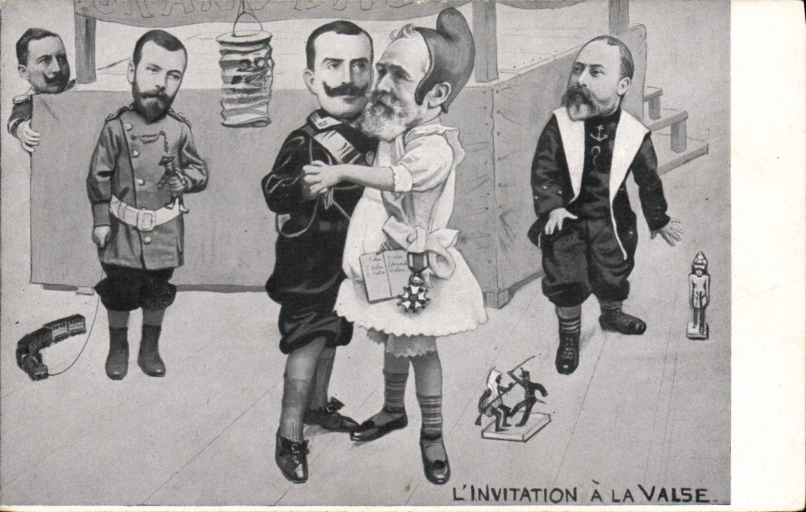 CPA L'invitation a la valse