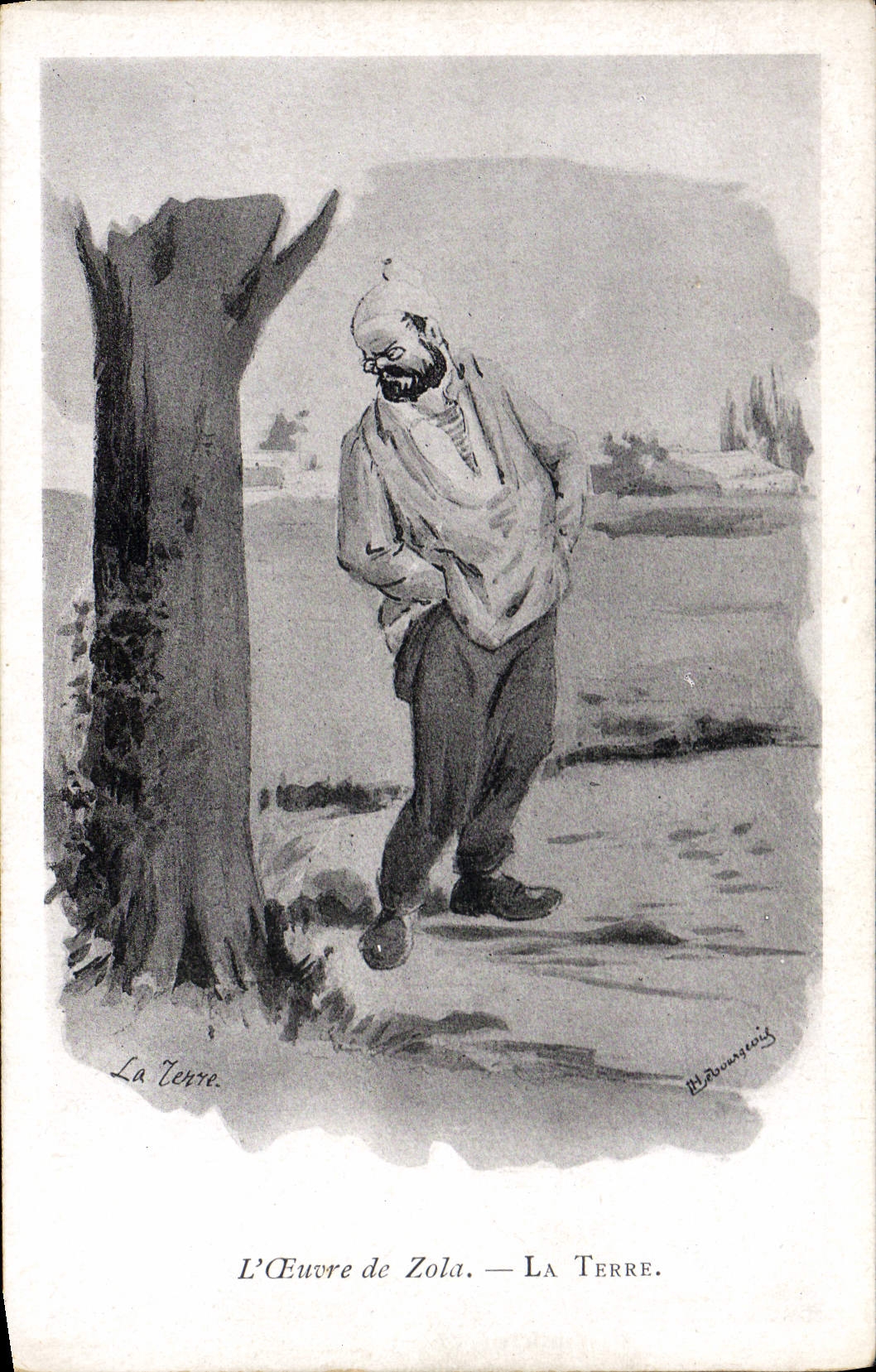 CPA L'oeuvre de Zola La terre