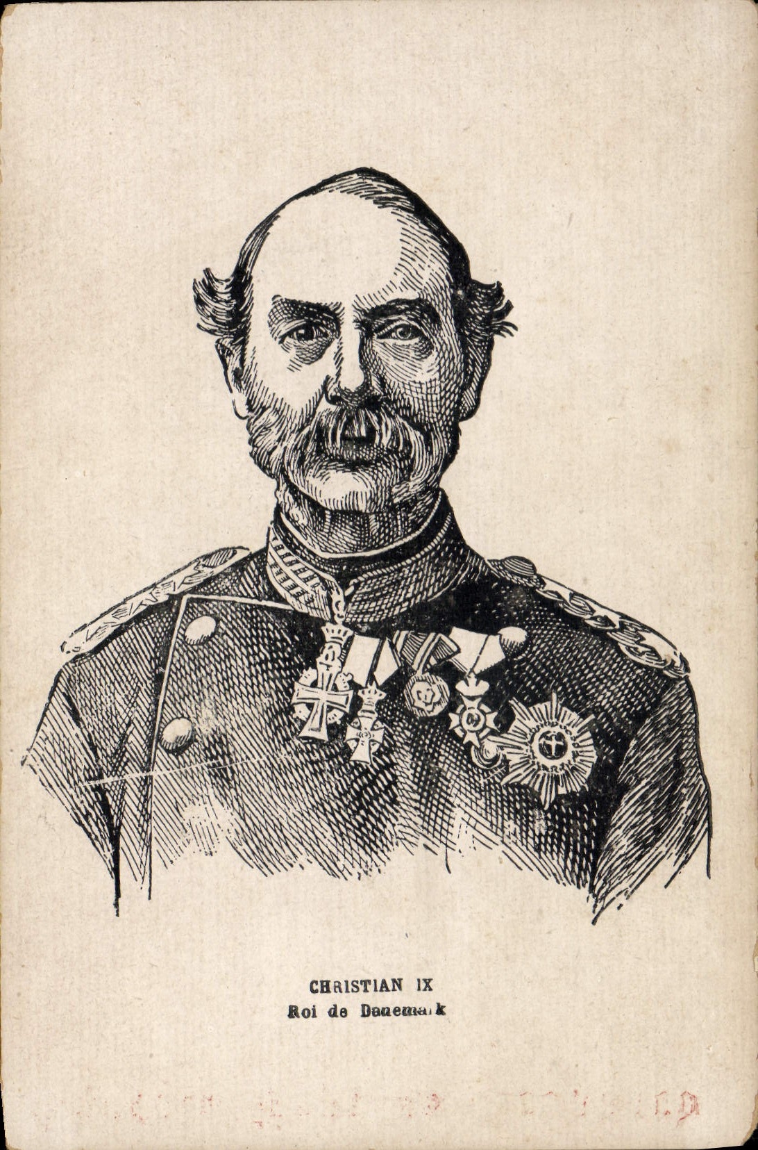 CPA Christian IX Roi de Danemark