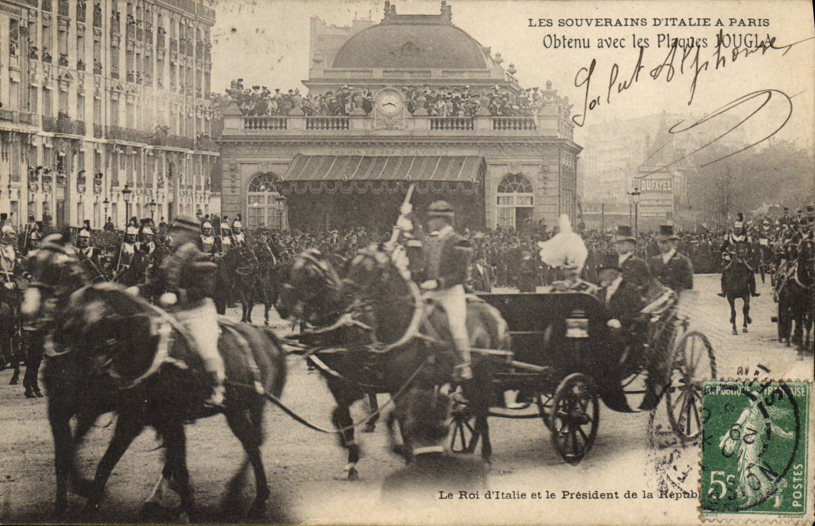 CPA Les souverains d'Italie a Paris 