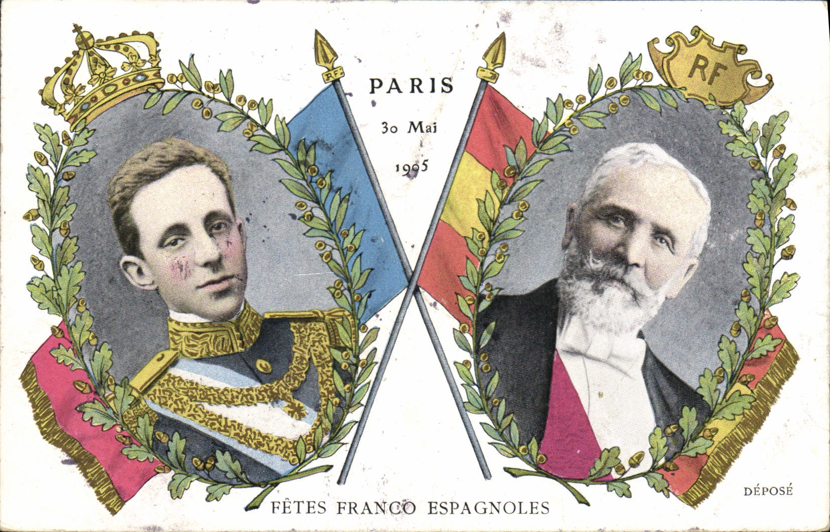 CPA Paris 30 mai 1905 Fetes Franci Espagnoles