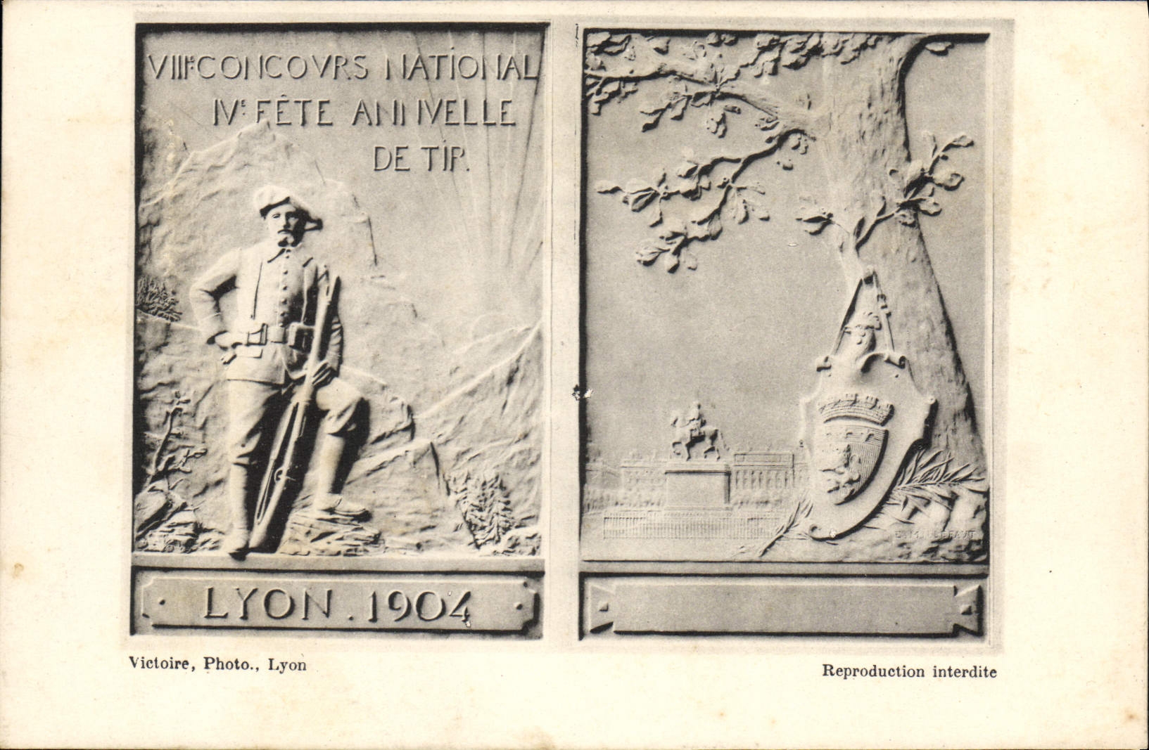 CPA Concours national Fete annuelle de tir Lyon 1904