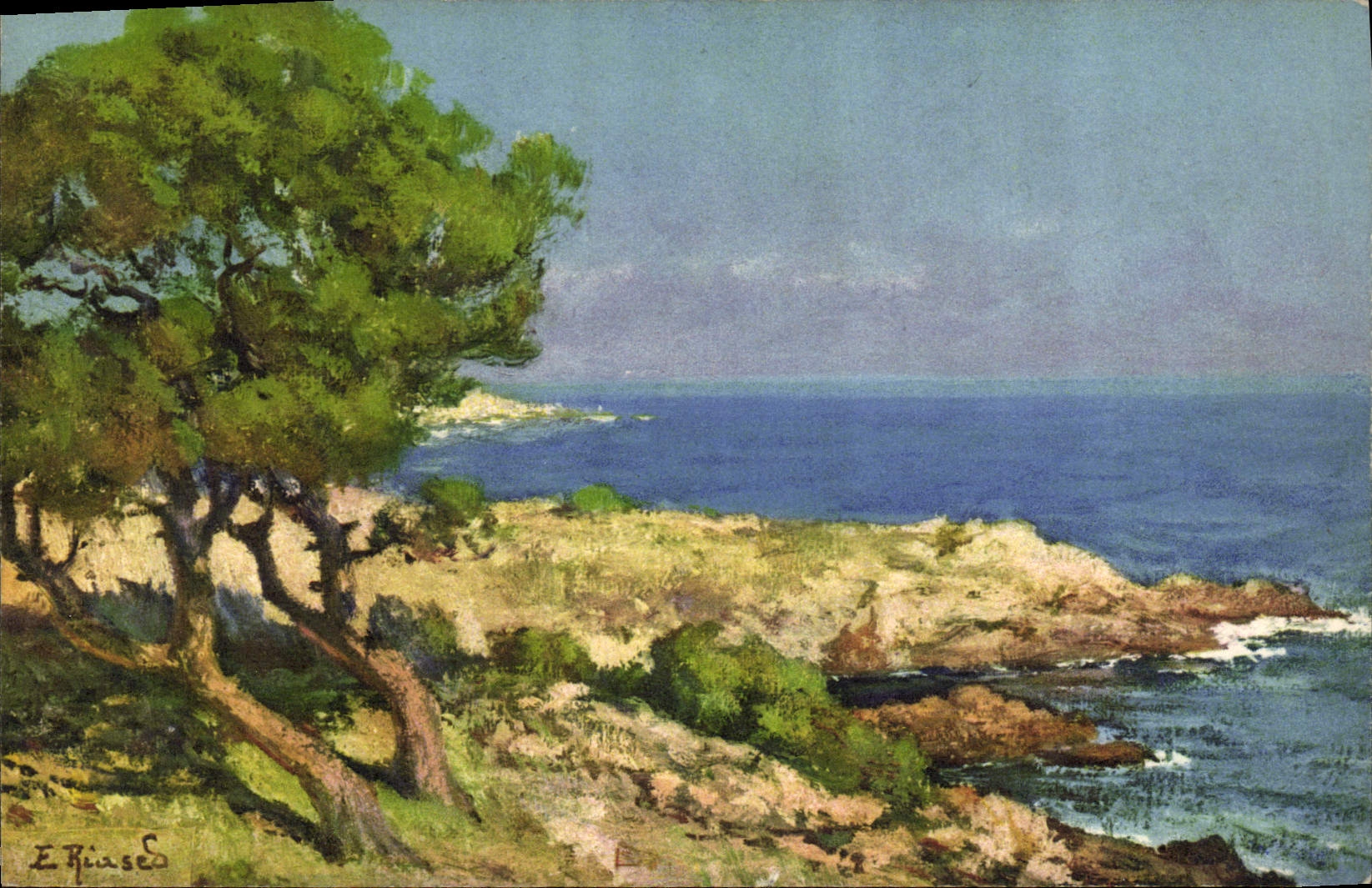 CPA Fantaisie Illustrateur Pointe de la Garoupe