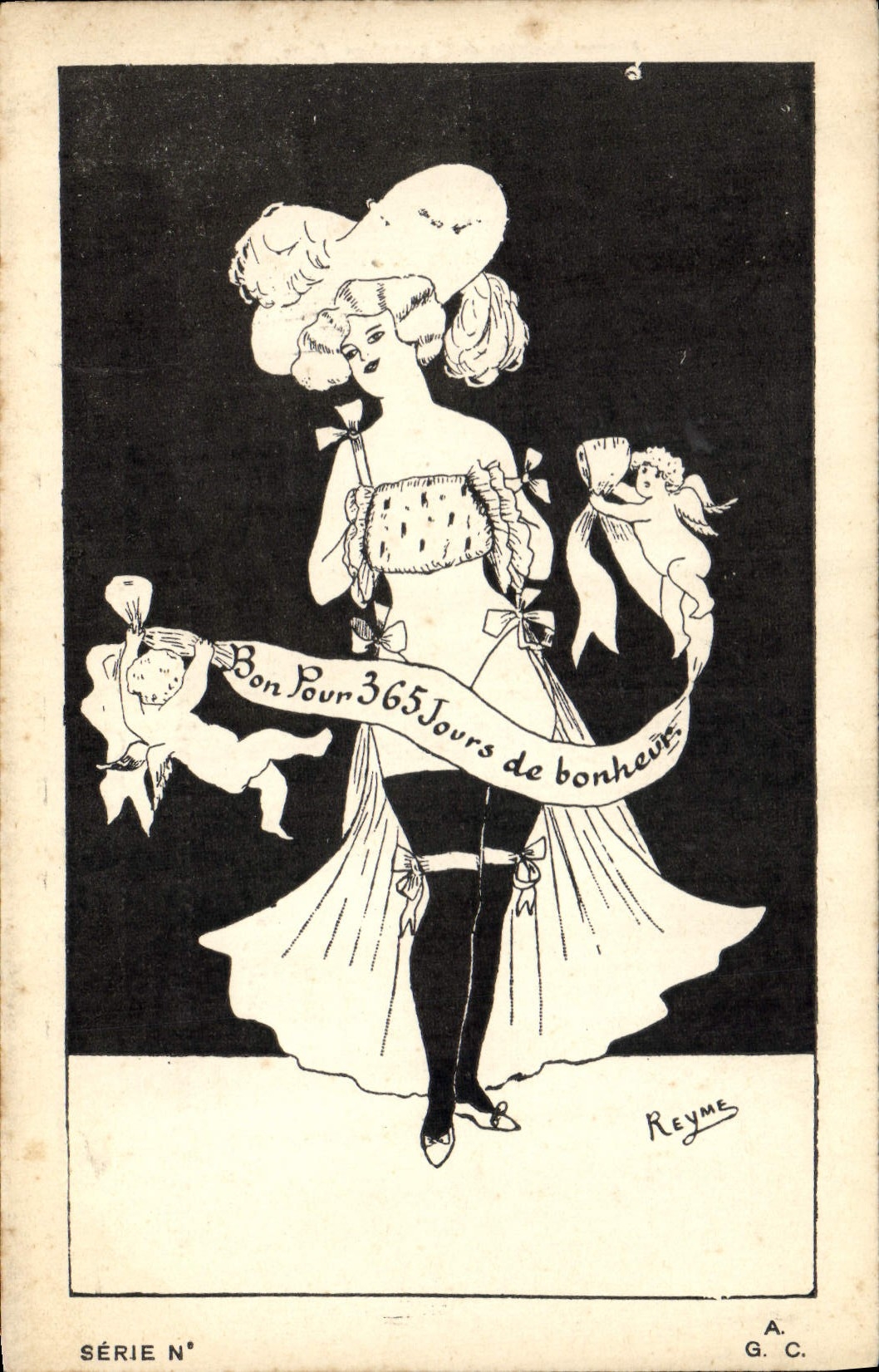 CPA Fantaisie Illustrateur Femme Ange