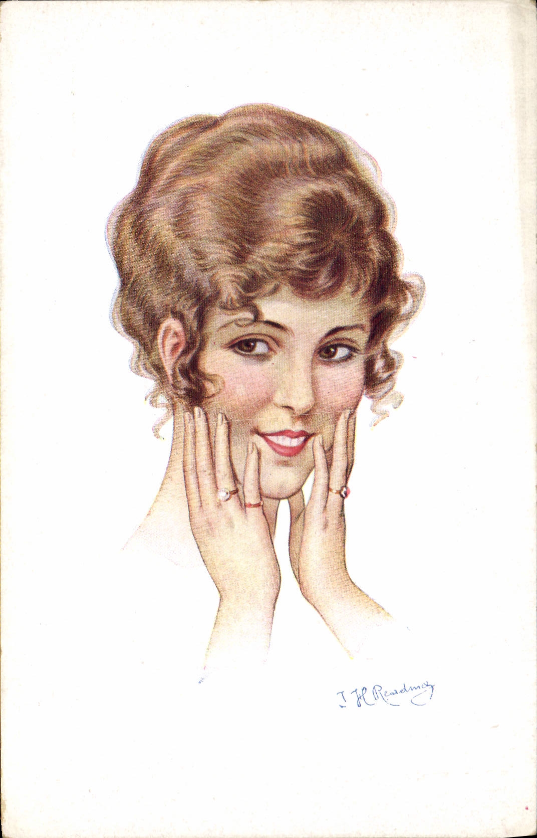 CPA Fantaisie Illustrateur Femme