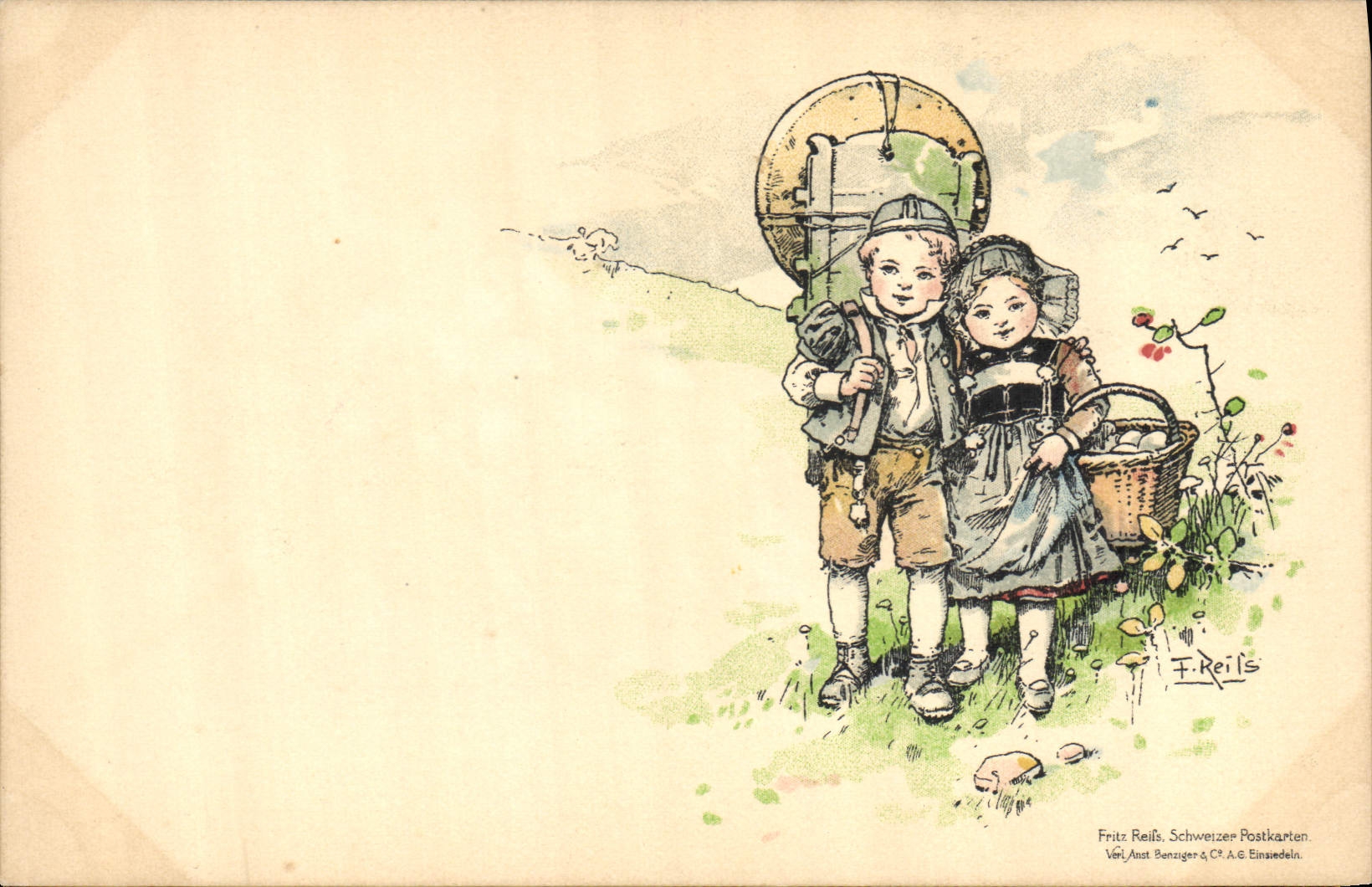 CPA Fantaisie Illustrateur Enfants Fritz Reifs