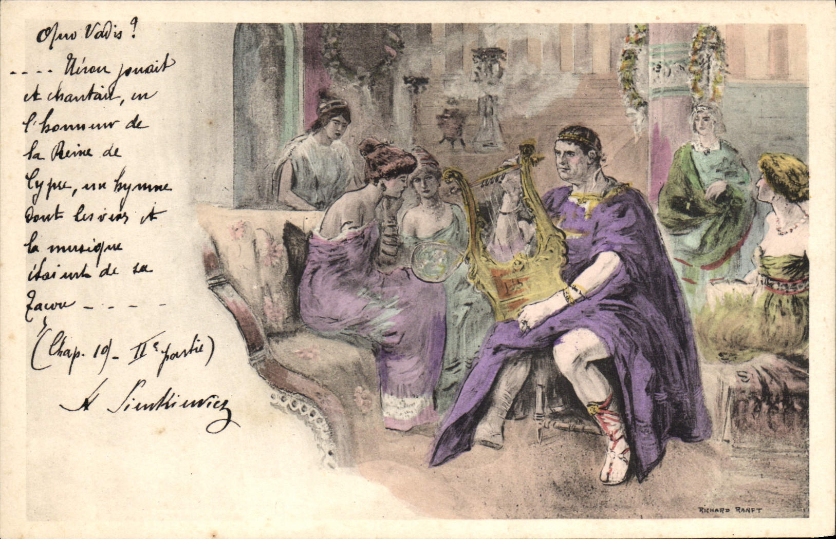 VINTAGE POSTCARD Fantasy Romain Illustrator