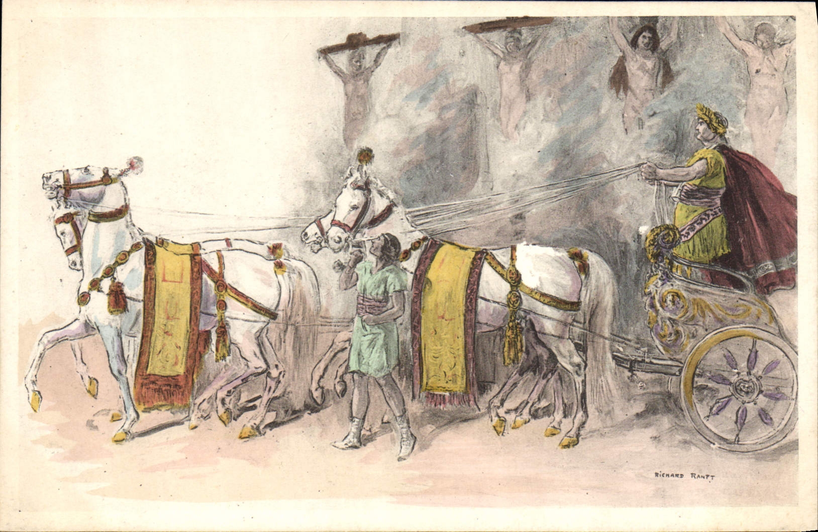 VINTAGE POSTCARD Fantasy Illustrator Eome Tank