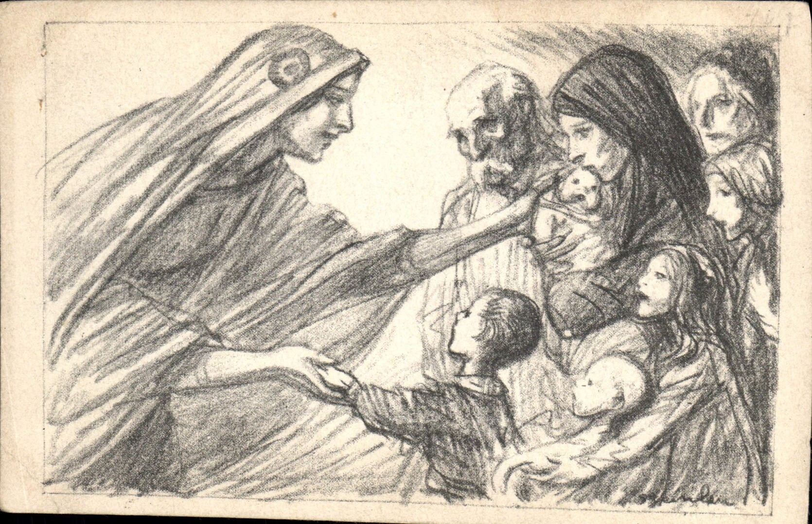 CPA Militaria Secours National 