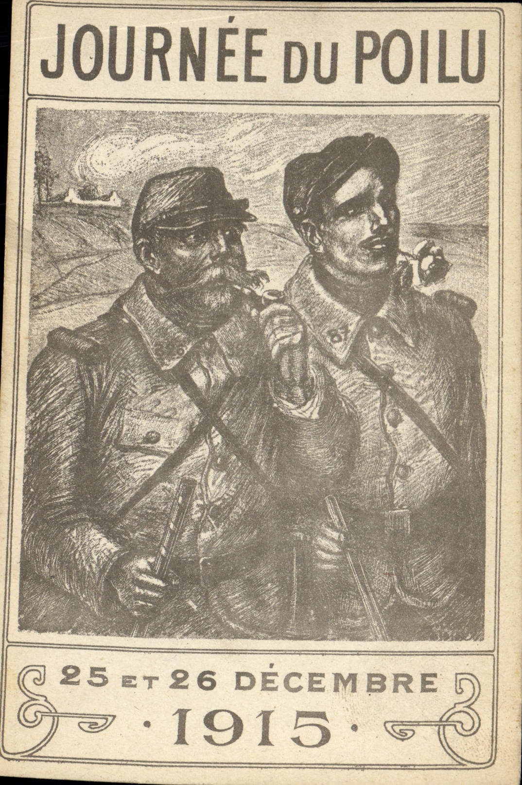 CPA Militaria Journee du poilu 1915