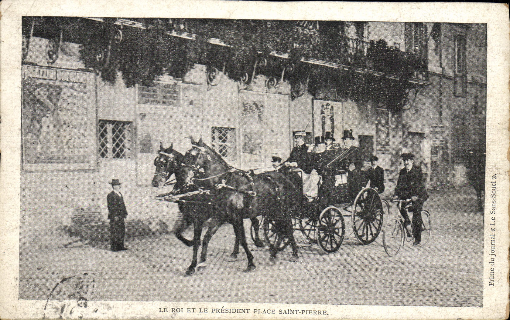 CPA Le roi et le president Place Saint Pierre 