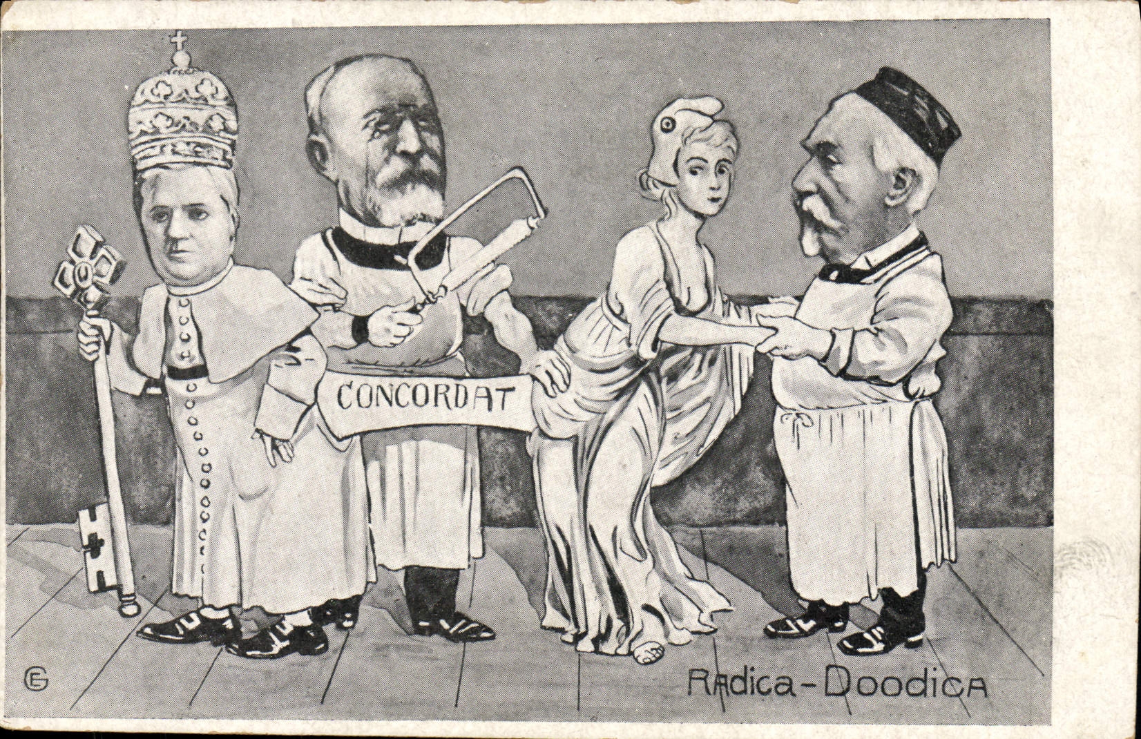 CPA Concordat Radica Doodica 