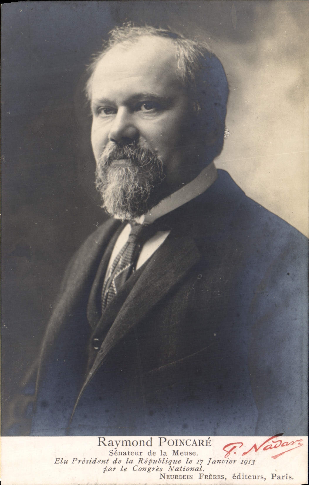 CPA Raymond Poincare Senateur de la Meuse President de la Republique