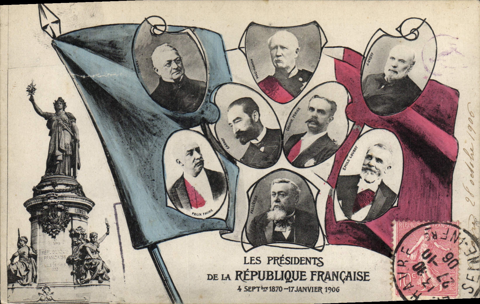CPA Les presidents de la Republique