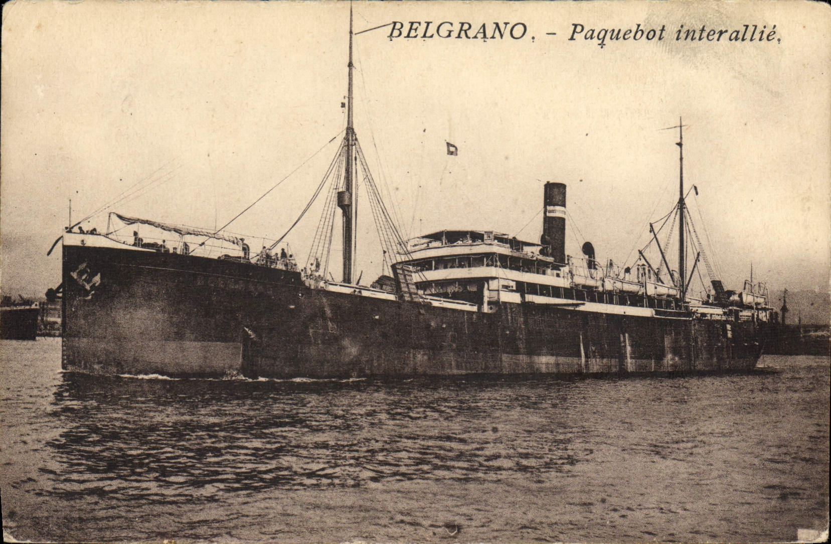 CPA Bateau Paquebot interallie Belgrano
