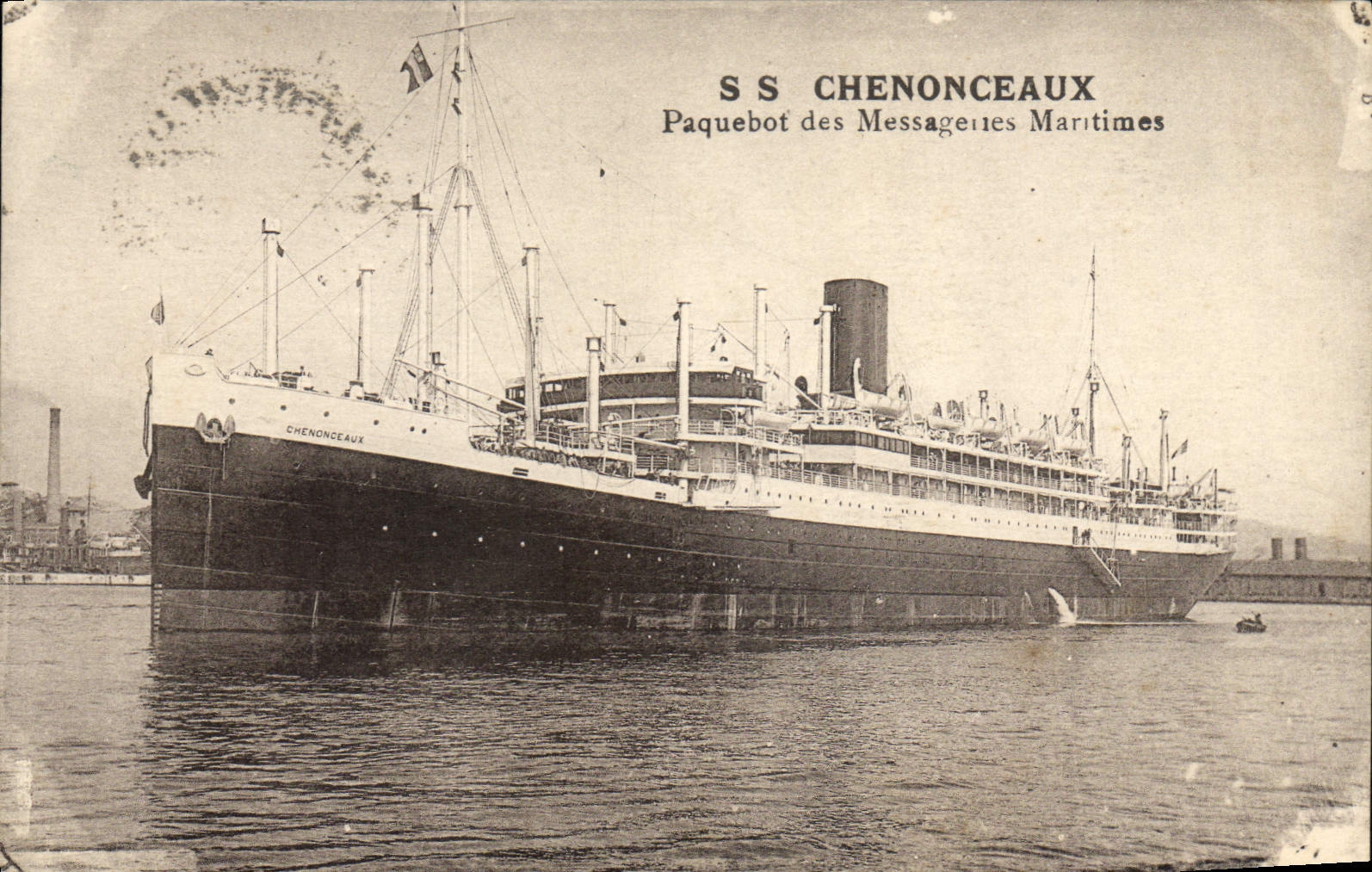 CPA Bateau Paquebot des Messageries Maritimes SS Chenonceaux