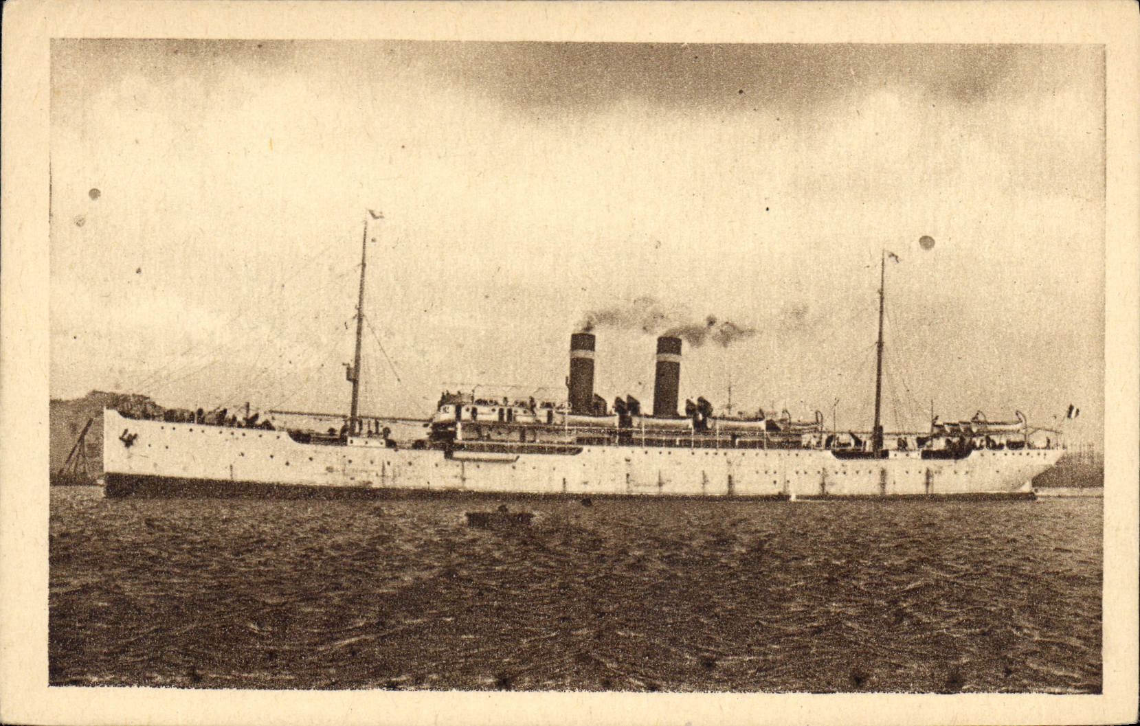 CPA Bateau Paquebot SS Britannia Fabre Line