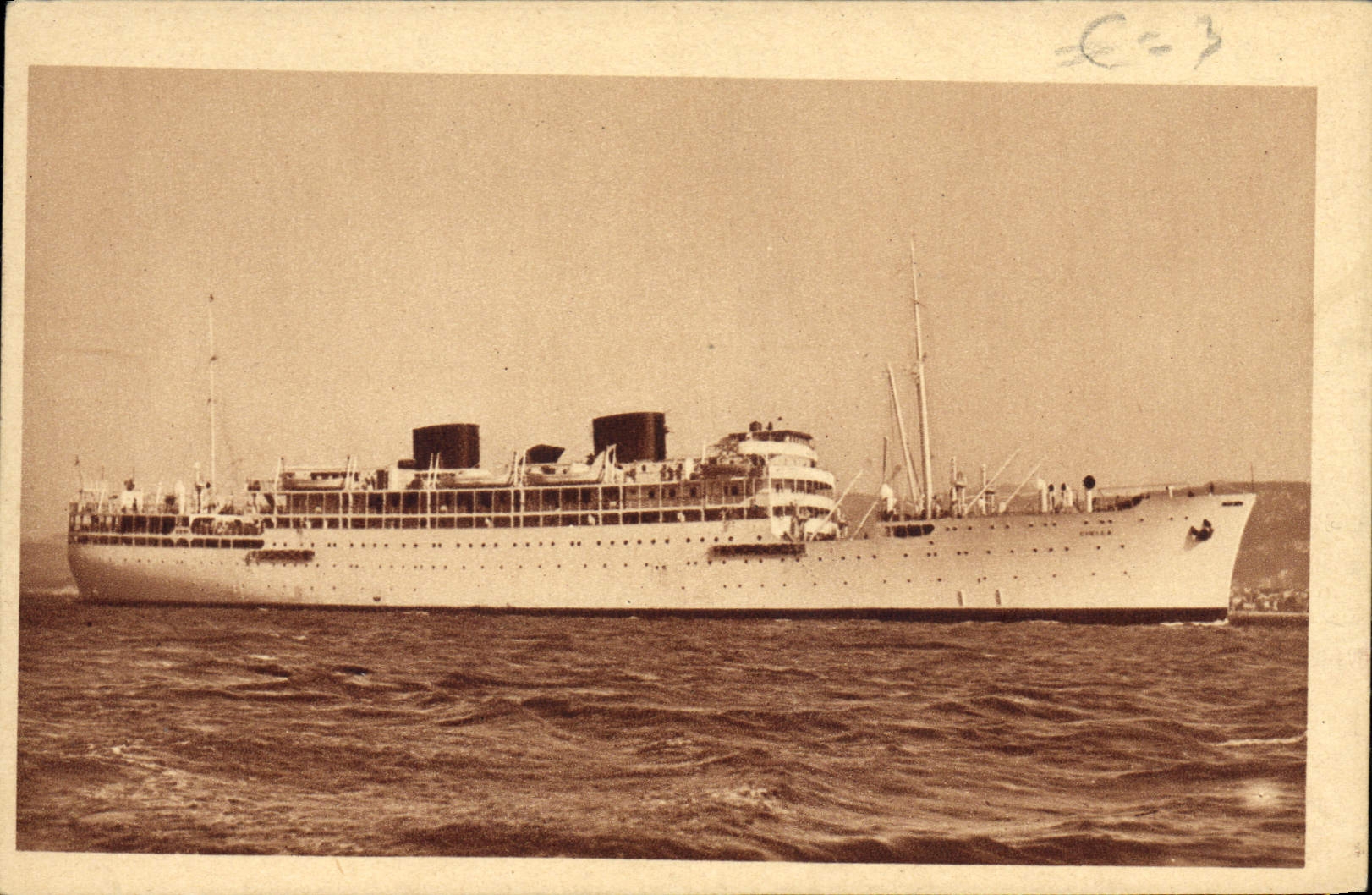 VINTAGE POSTCARD Boat Chella Steamer