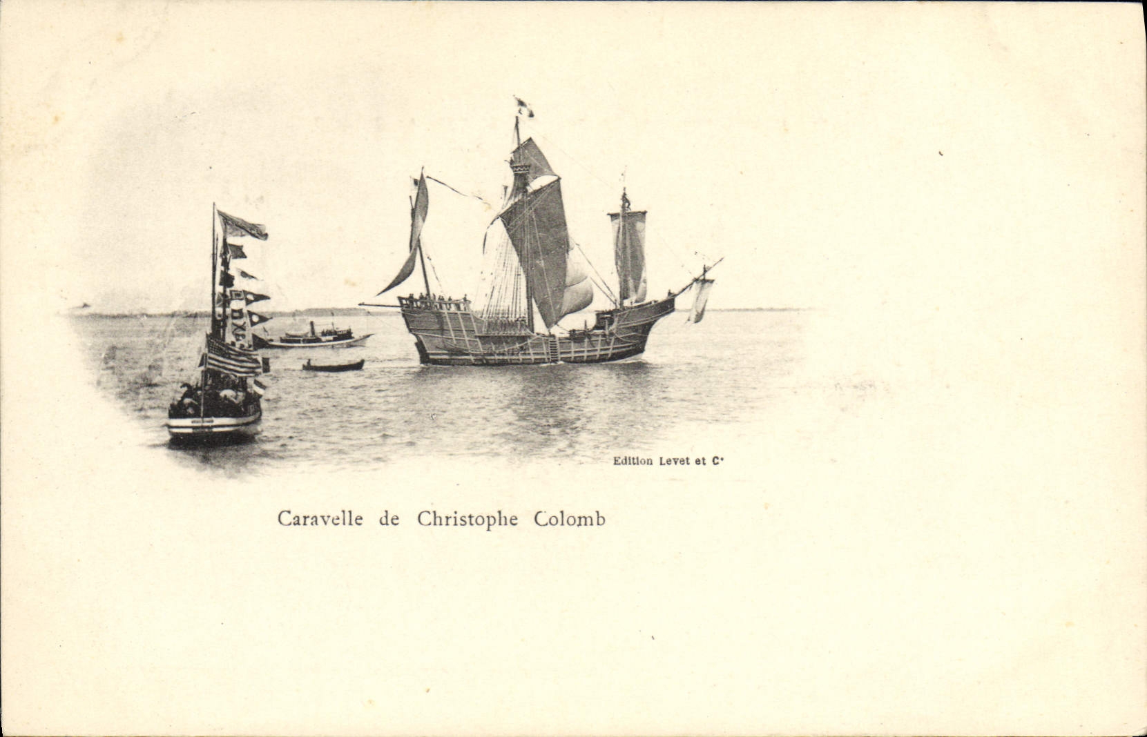 CPA Bateau Caravelle de Christophe Colomb
