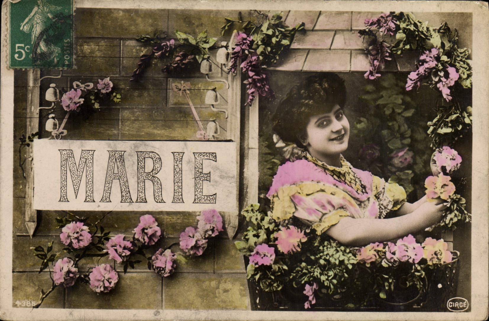 CPA Fantaisie Prenom Marie