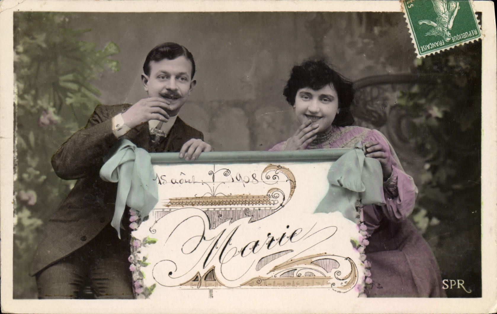 CPA Fantaisie Prenom Marie