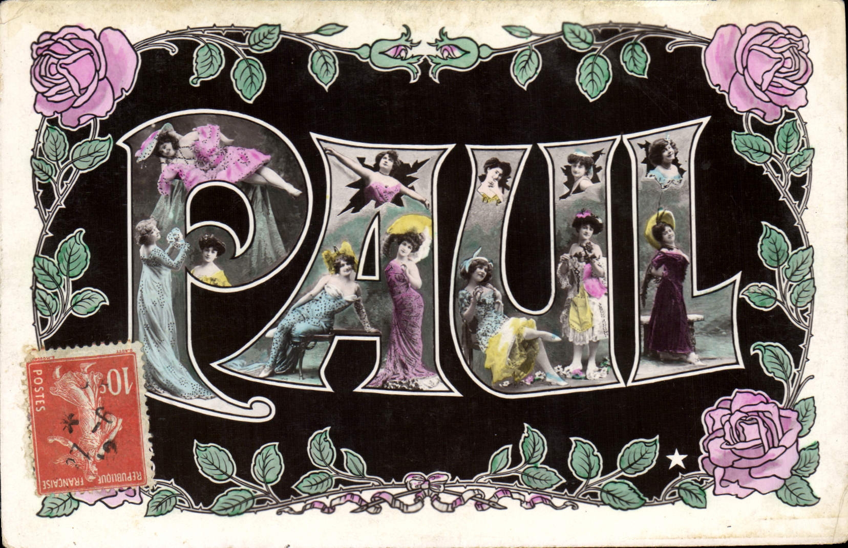 CPA Fantaisie Prenom Paul Femmes