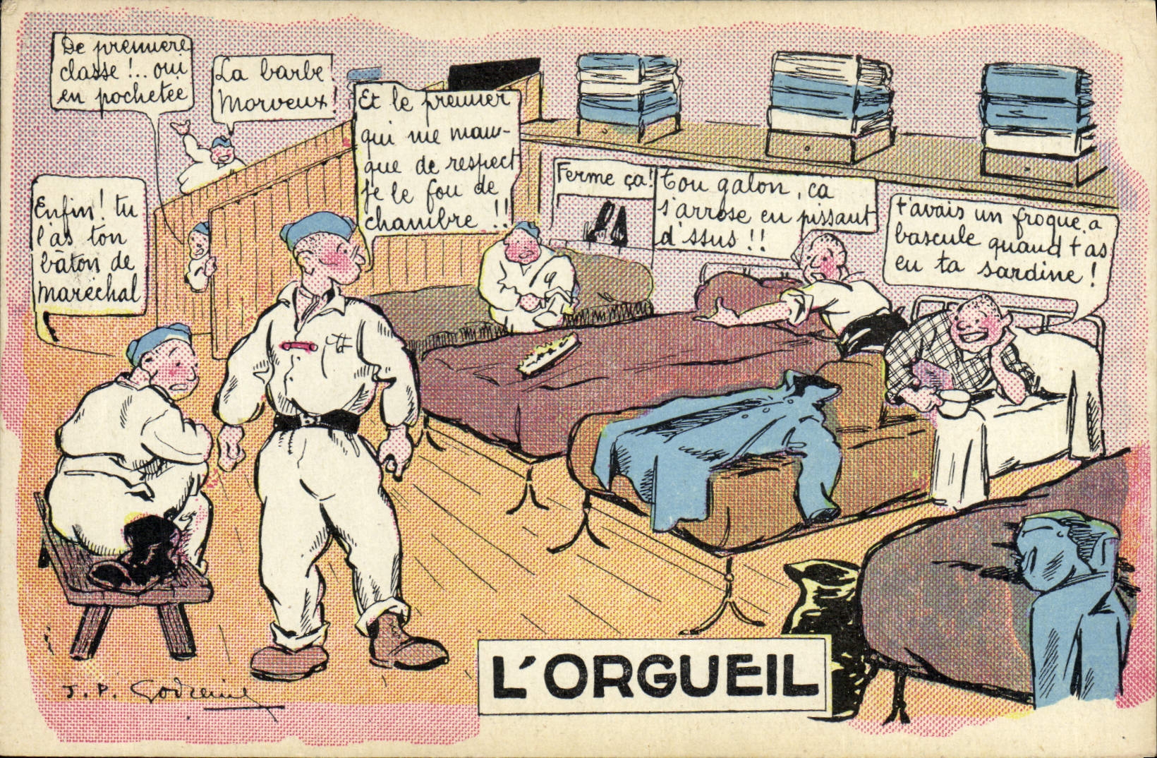 VINTAGE POSTCARD Militaria pride