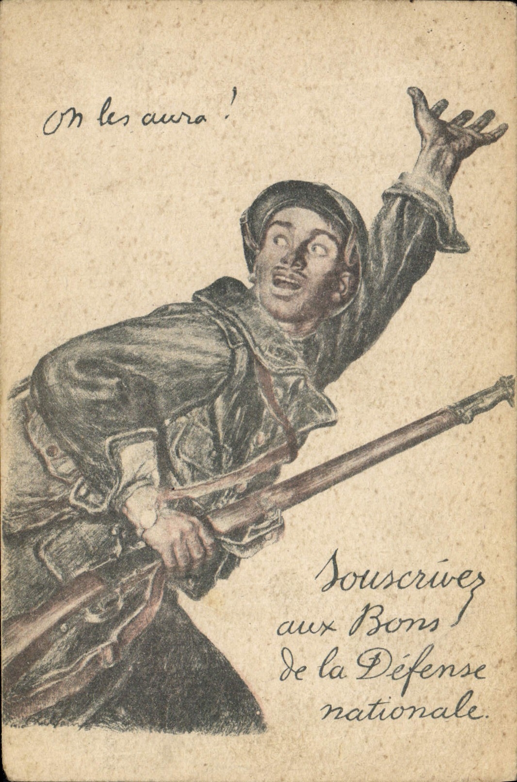 VINTAGE POSTCARD Militaria Goods of National defense