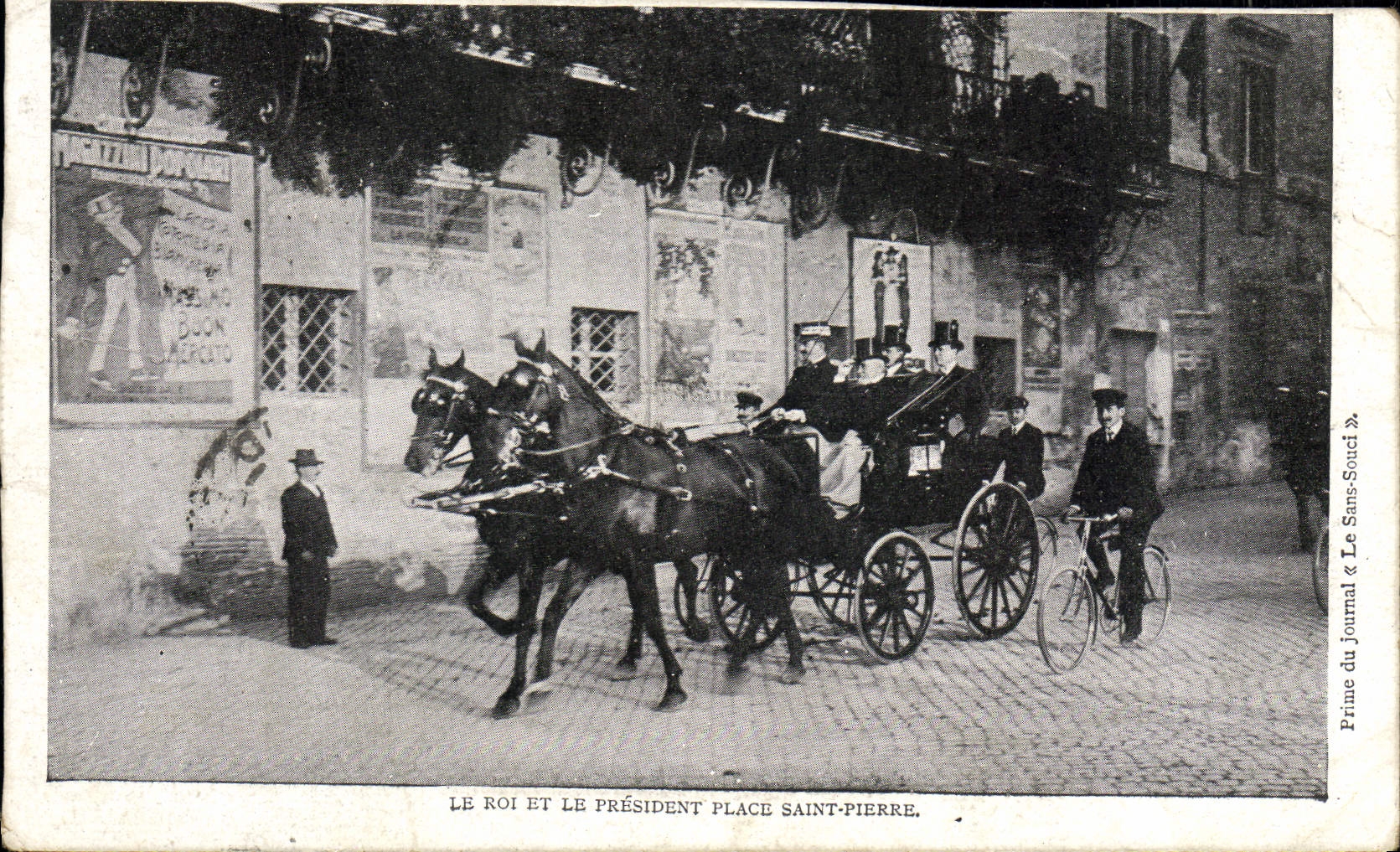 CPA le roi et le president Place Saint Pierre