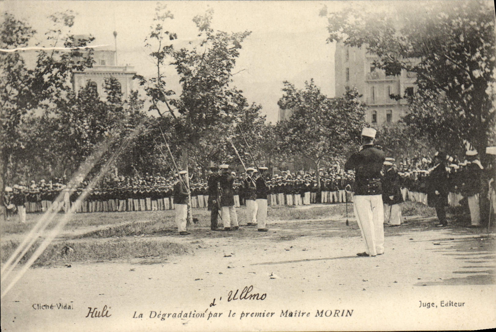 CPA La degradation d'Ullmo par le premier Maitre Robin