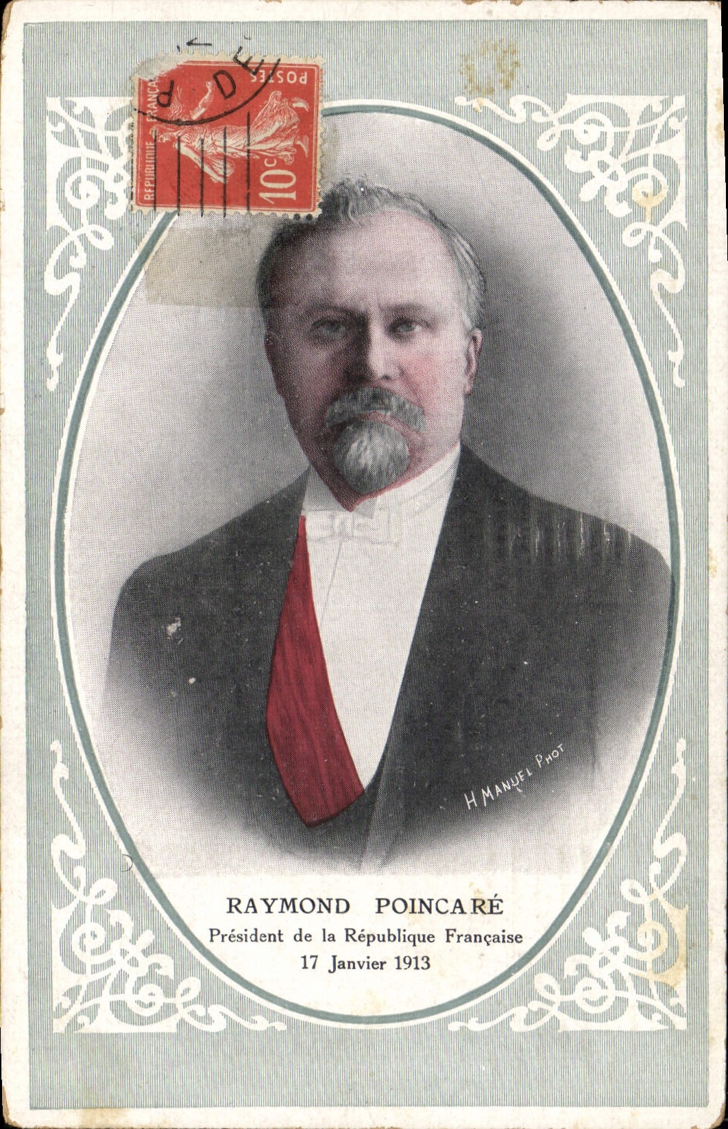 CPA Raymond Poincare President de la Republique Francaise