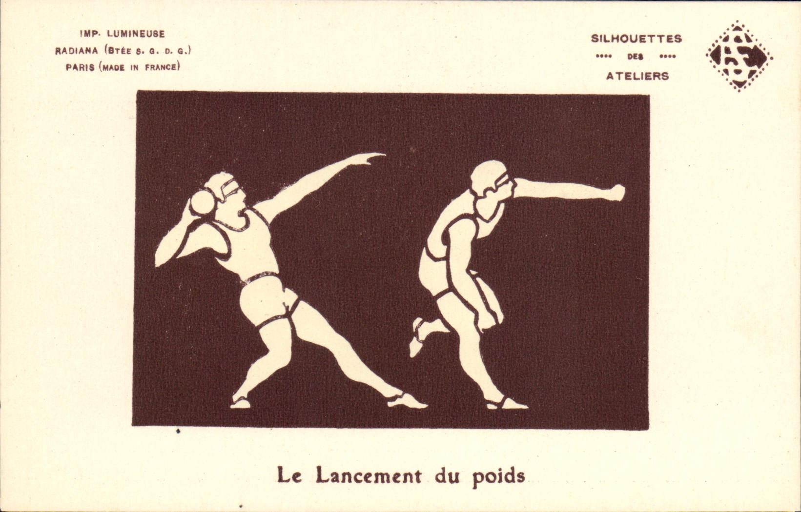 CPA Le lancement du poids