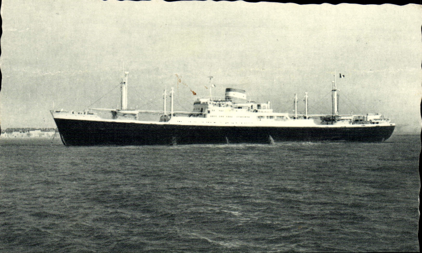 VINTAGE POSTCARD Boat Maritime company of the Brought together Chargers Clement Ader