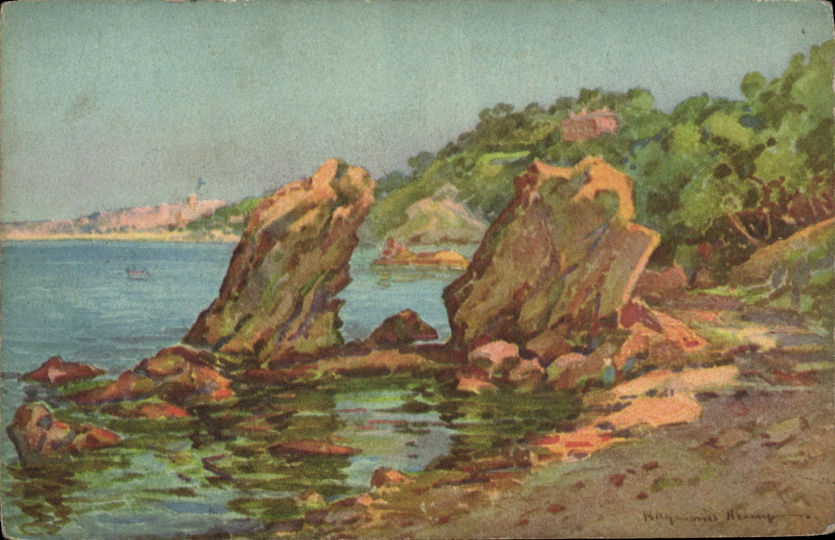 CPA Fantaisie Illustrateur Le Mourillon pres Toulon par Henry Raymond