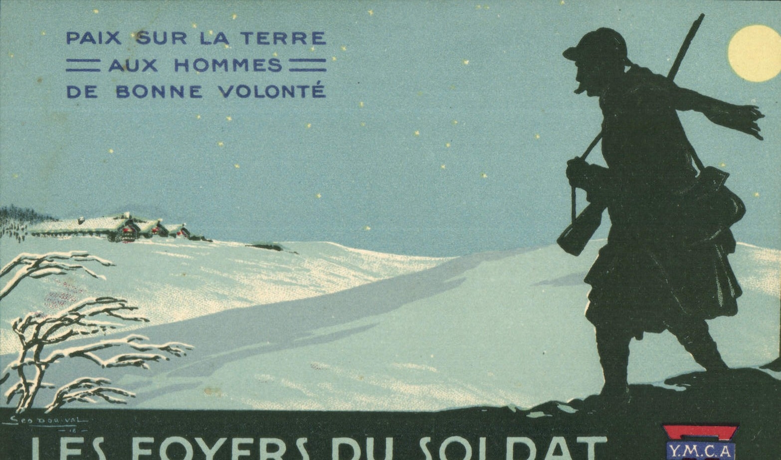 CPA Militaria Les Foyers du soldat Union Franco-americaine YMCA