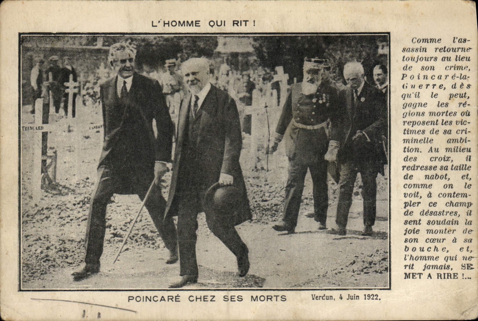 CPA Poincare chez ses morts 