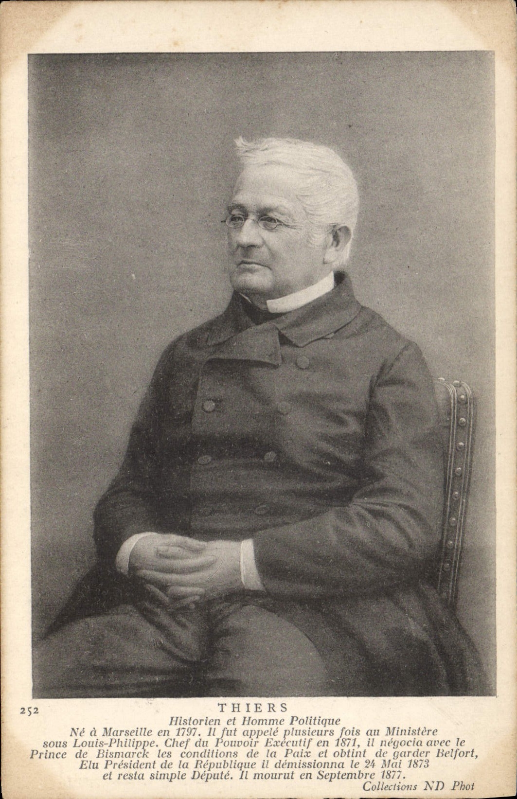 CPA Thiers Historien et Homme politique