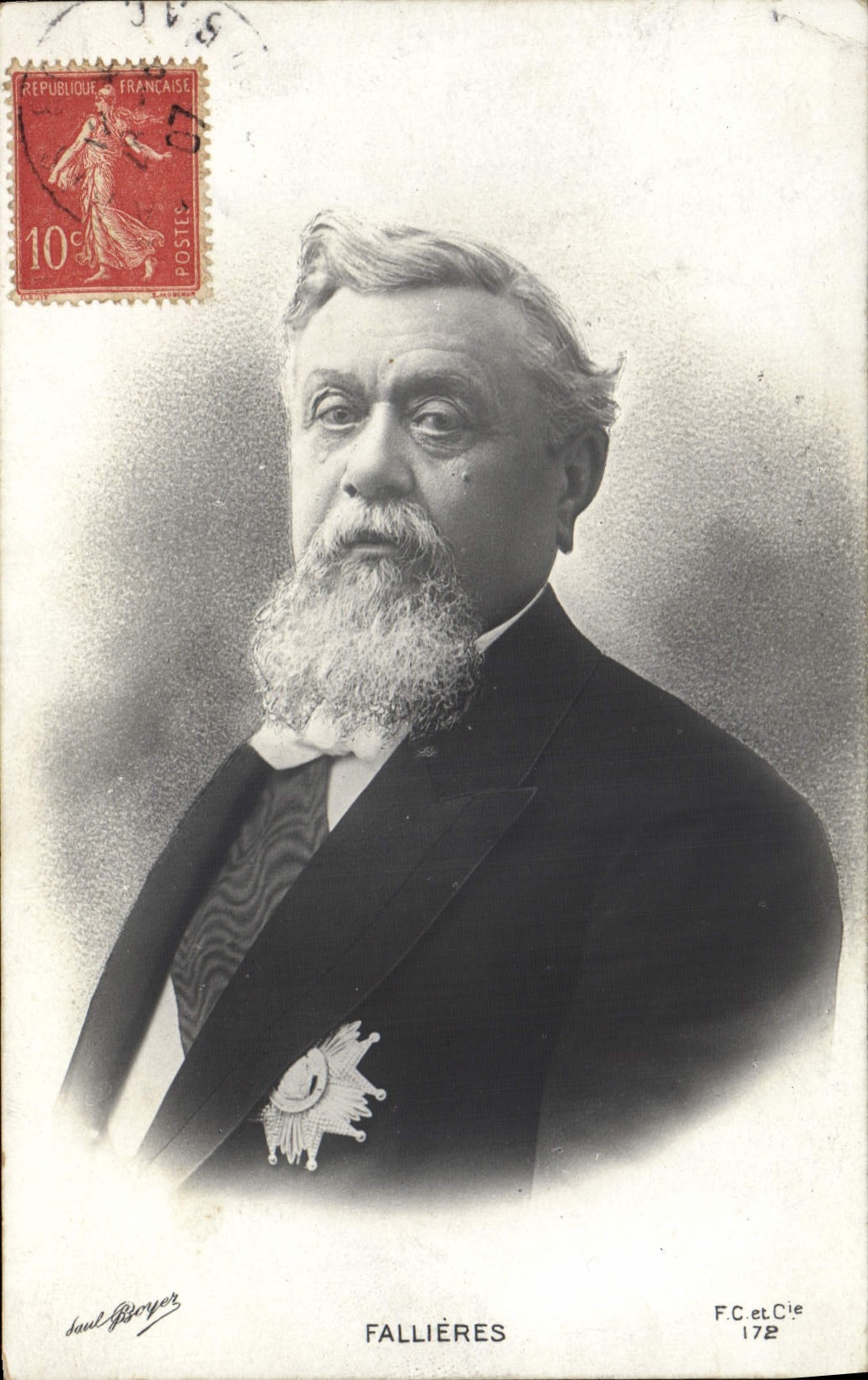 CPA Fallieres President de la Republique 