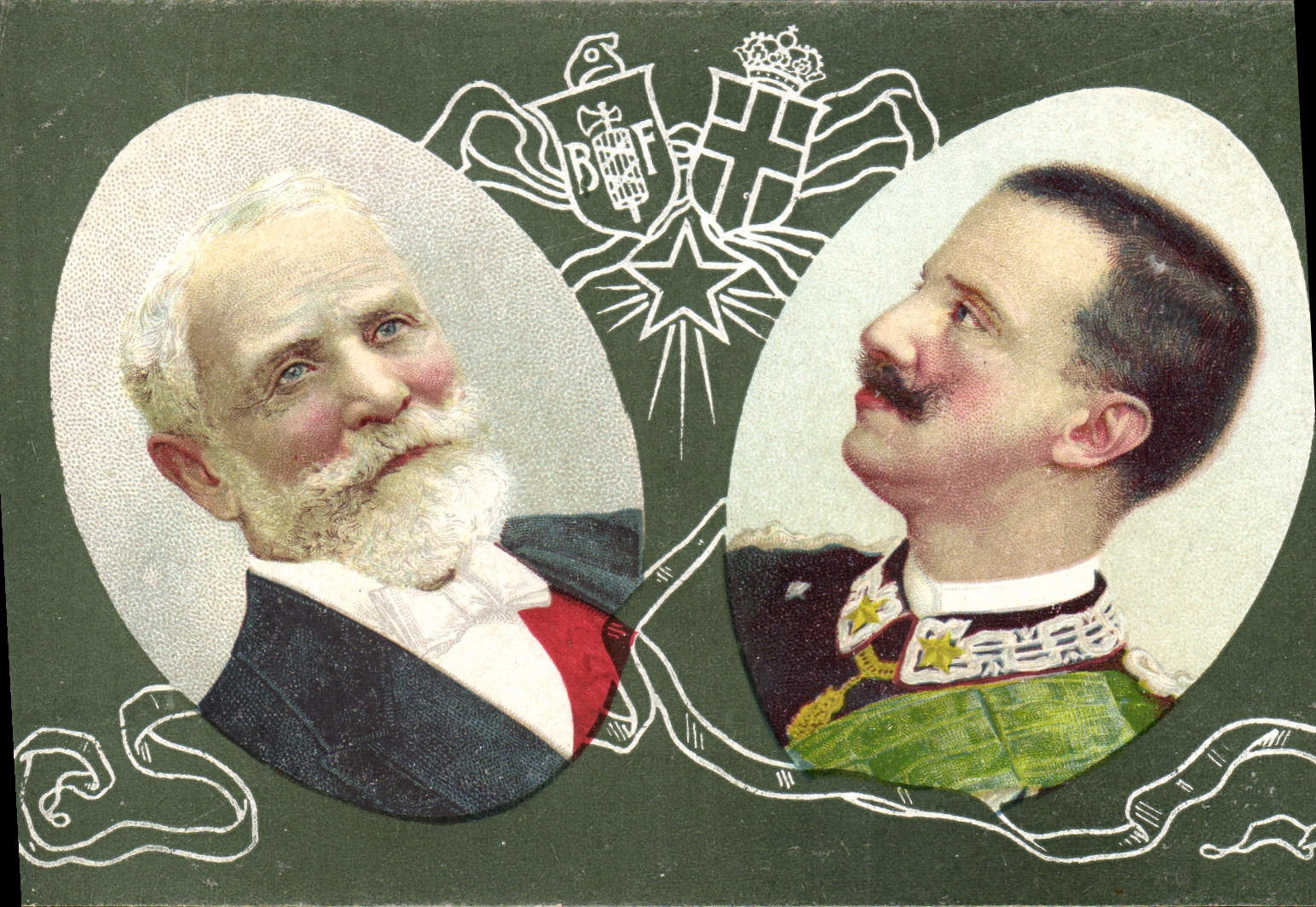 VINTAGE POSTCARD France Italy Loubet Italy